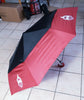 Delta Sigma Theta Sorority Large Hurricane Umbrella Red/Black (Red Handle)