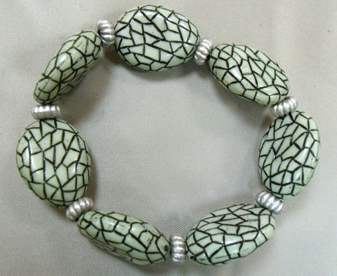 Crackle Green Bracelet