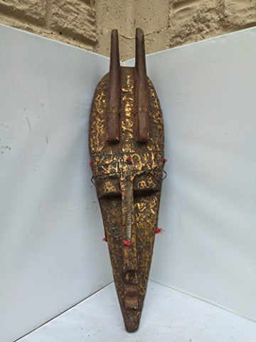 Antique Bambara Mask from Mali West Africa 22x6 in