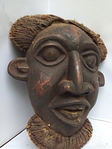 Unique Antique Bamuleke " Bamun" Grassland/Cameroon Mask 17x11 in