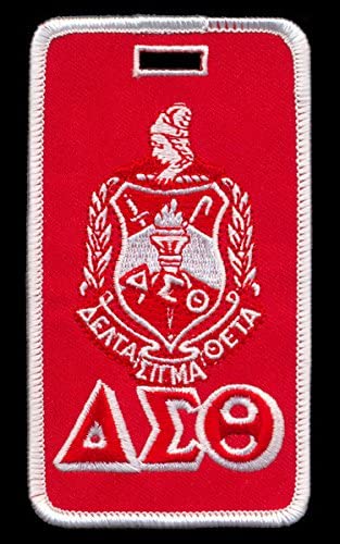 Delta Sigma Theta Embroidery Id/luggage Tag Shield