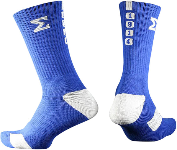 Phi Beta Sigma Fraternity Athletic Dry Fit Crew Socks