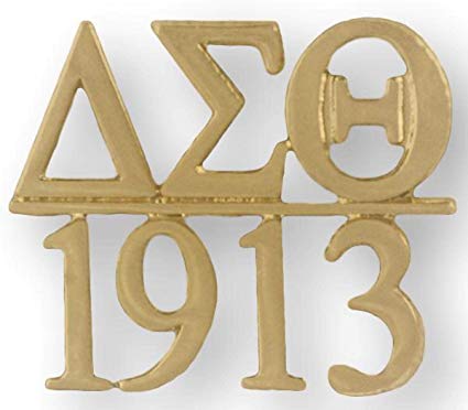 Delta Sigma Theta Sorority Gold Chapter Lapel Pin