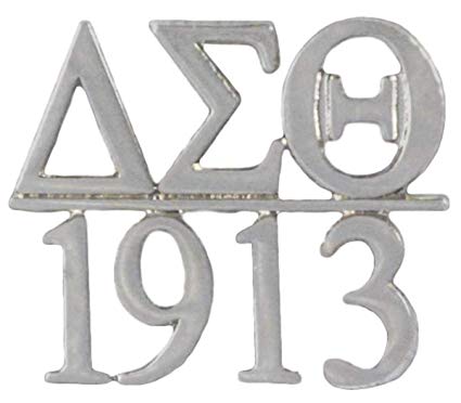 Delta Sigma Theta Sorority Silver Chapter Lapel Pin