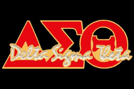 Delta Sigma Theta Sorority Red Signature Lapel Pin