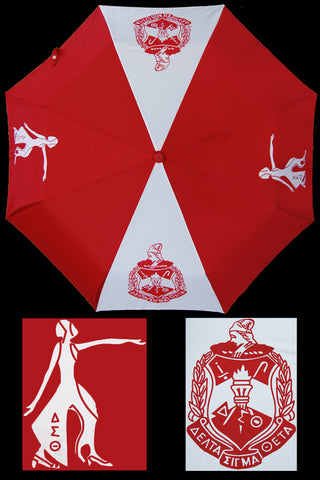 Delta Sigma Theta Auto Open Folding Umbrella