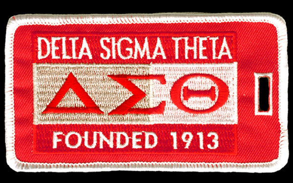 Delta Sigma Theta Embroidery Id/luggage Tag Founding