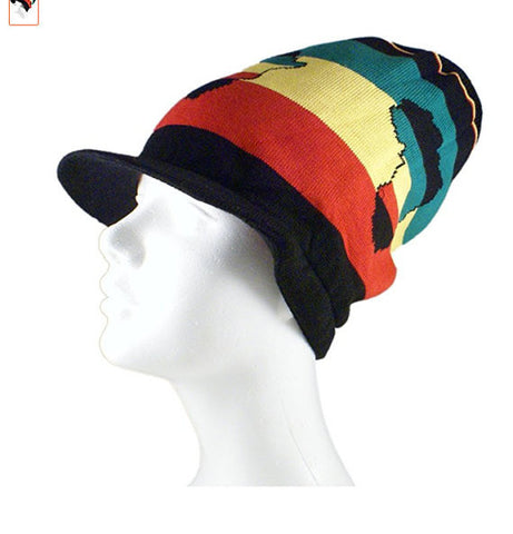 Africa Rasta Dread Knit Tam Hat