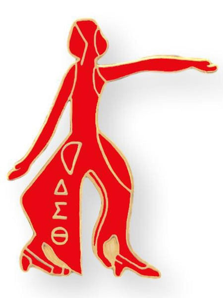 Delta Sigma Theta Sorority Red Diva Lapel Pin
