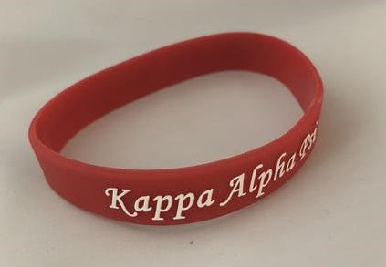 Kappa Alpha Psi Embossed Silicone Bracelet