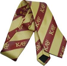 Kappa Alpha Psi (KAP) Fraternity Crimson& Cream Men's Neck Tie