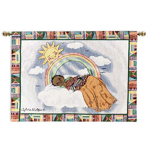 Rainbow baby wall hanging