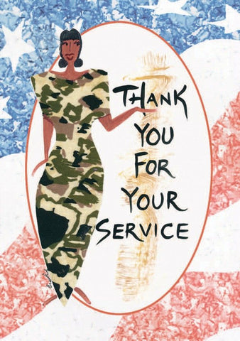 "Thank You For Your Service" Cidne Wallace Magnet