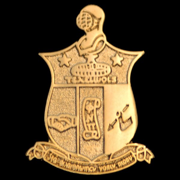 Kappa Alpha Psi 7/8"W Sandblast Shield Lapel Pin