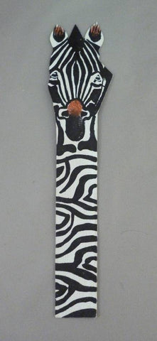 Leather Zebra Bookmark