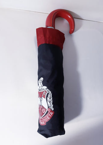 Delta Sigma Theta Sorority Large Hurricane Umbrella Red/Black (Red Handle)