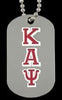 Kappa Alpha Psi (KAP) Fraternity Double Sided Silver Dog Tag