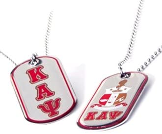 Kappa Alpha Psi Reversible Silver Dog Tag w/epoxy