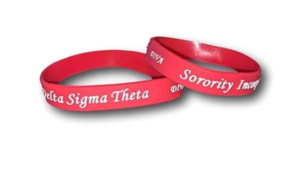 Delta Sigma Theta Embossed Silicone Bracelet