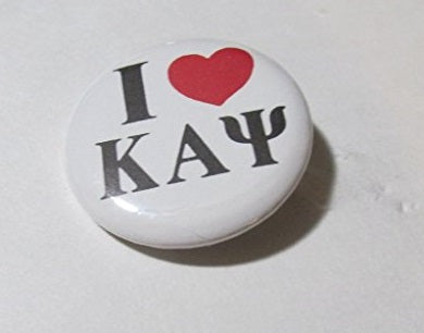 Kappa Alpha Psi "I <3 KAP"  Button Pin