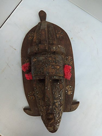 Antique Bambara Mask With Metals Nails from Mali West Africa 15x7 in