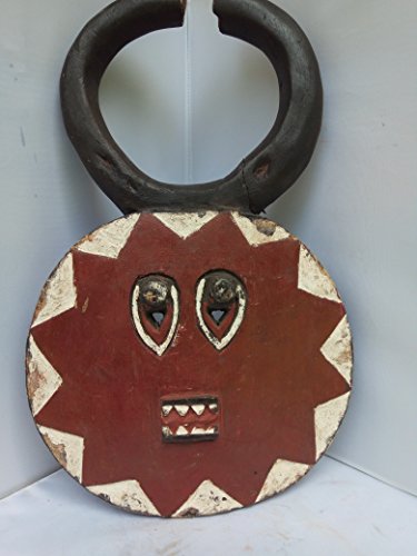 Antique Oval Kple Kple Mask - Baule From Ivory Coast 19x12 in