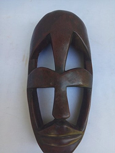 Rare & Unique Mahagany Wood Madingo Fulani Mask From Guinea, Senegal and Mali 12x 6 in