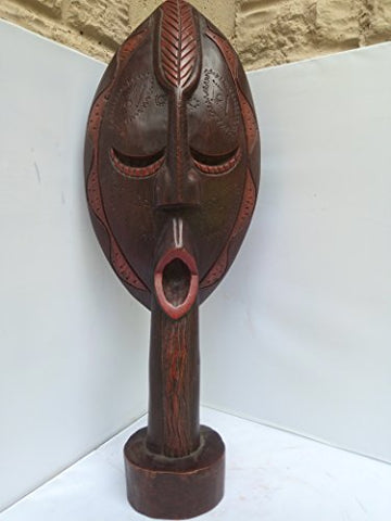 Bakota double sided Standing Mask from Gabon West Africa 23x8 in