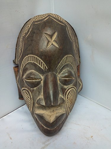 Antique Chokwe Bamboo Mask From Congo and Angola 12x8 in