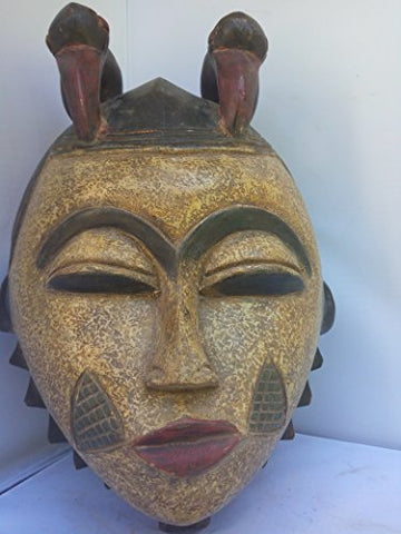 Antique Igbo/ Idoma Mask From Nigeria 14x10 in