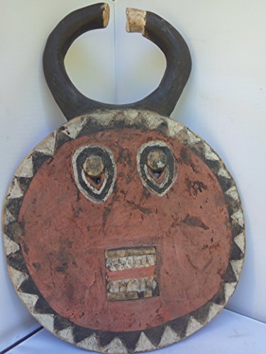 Antique Oval Kple Kple Mask - Baule From Ivory Coast 18x13 in