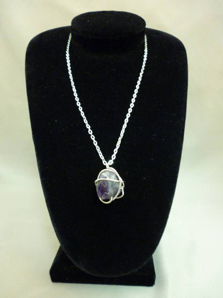 Purple Natural Stone Necklace