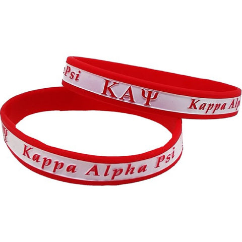 Classic Kappa Alpha Psi Silicone Bracelet