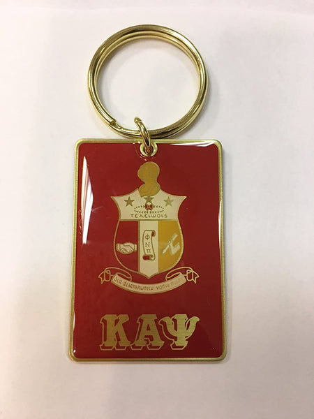 Kappa Alpha Psi (KAP) Fraternity 3 letter Shield Keychain