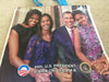 Obama- "The First Family & Mitchell /Obama Kiss '20 x 18' Extra large Full Color Glossy - Shopping Bag / 4 Sided
