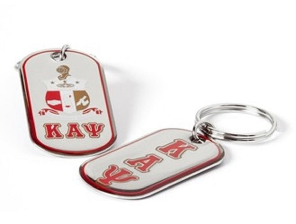 Kappa Alpha Psi Dog Tag Keychain