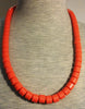 African Royal Coral Bead Necklace