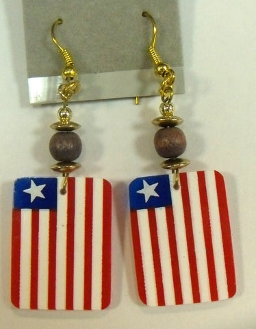 Liberia Flag earrings