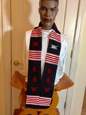 Kappa Alpha Psi Black Kente Stole