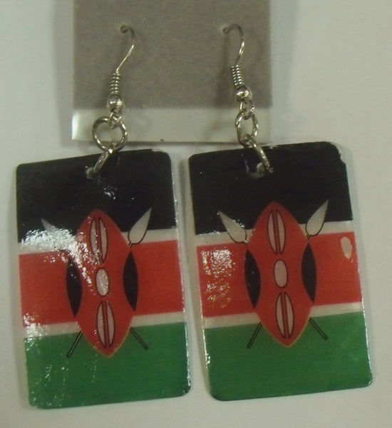 Kenya Flag earrings