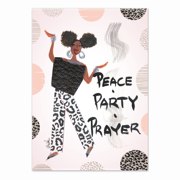 "Peace Party Prayer" Cidne Wallace Magnet