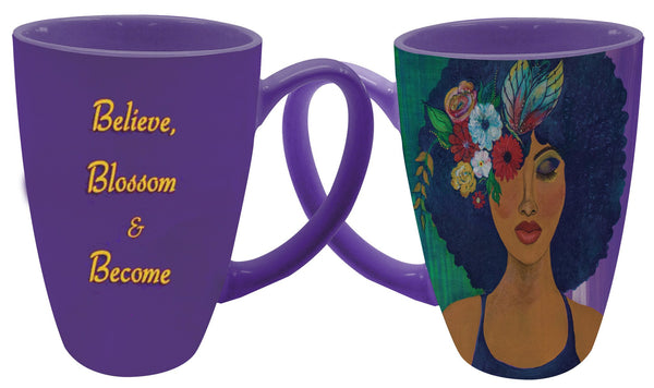 "Believe, Blossom & Become" Mug