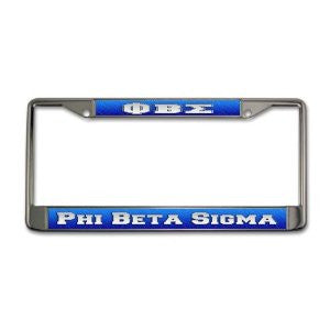 Phi Beta Sigma Metal License Plate Frame