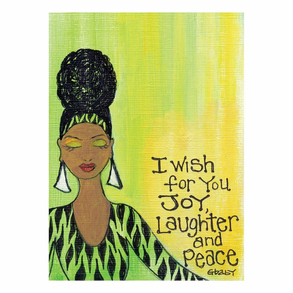 "I wish for you Joy, Laughter and Peace" Magnet by Gbaby