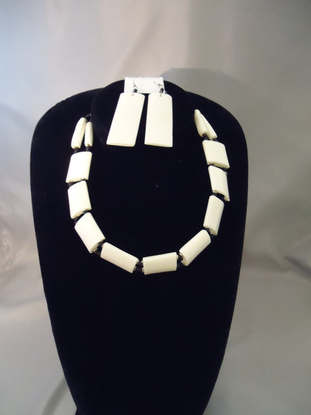 African Kenya Bone Jewelry Set