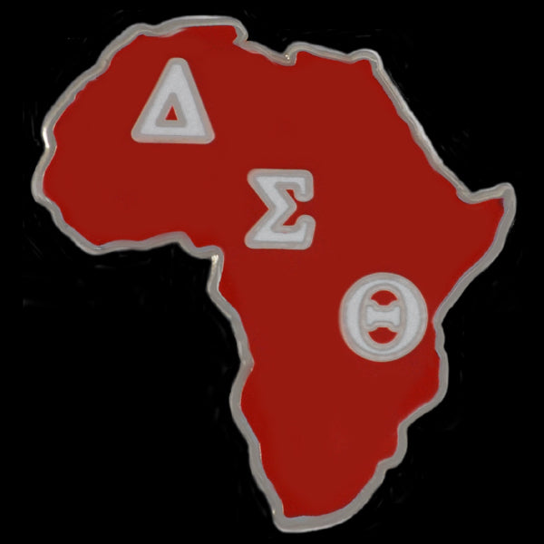 Delta Sigma Theta Sorority Greek Africa Lapel Pin