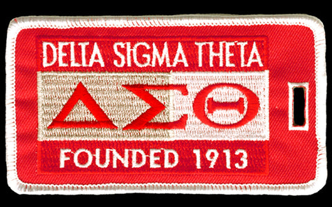 Delta Sigma Theta Embroidery Id/luggage Tag Founding