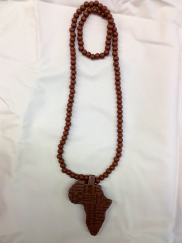 Wooden Africa Necklace