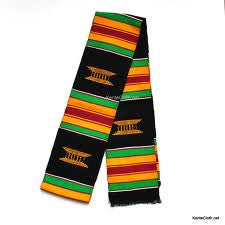 African Kente cloth strip