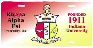 Kappa Alpha Psi License Plate